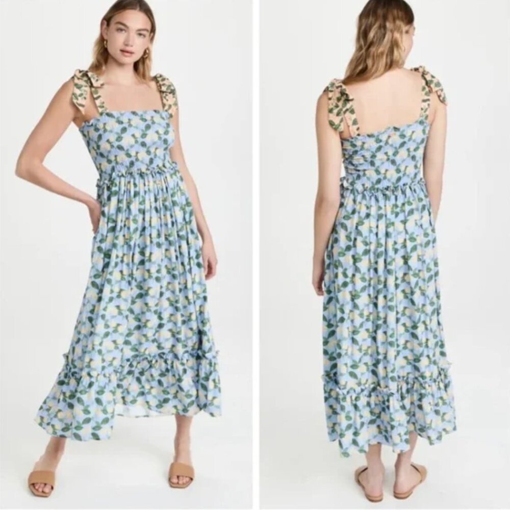 Palmacea Smocked Maxi Dress, Medium